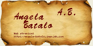 Angela Batalo vizit kartica